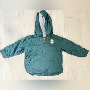 Nike Oakland A’s Kids Windbreaker Jacket | Size 24M Toddler | Vintage Style